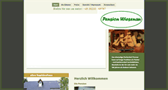 Desktop Screenshot of pension-wiesenau.de